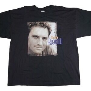 Tim Rushlow Country Music‎ Black Vintage Shirt Men's Size XXL
